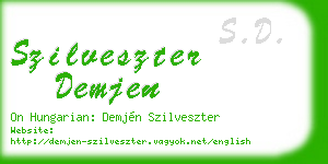 szilveszter demjen business card
