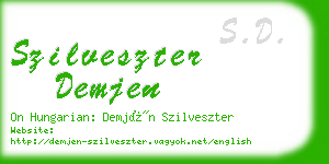 szilveszter demjen business card